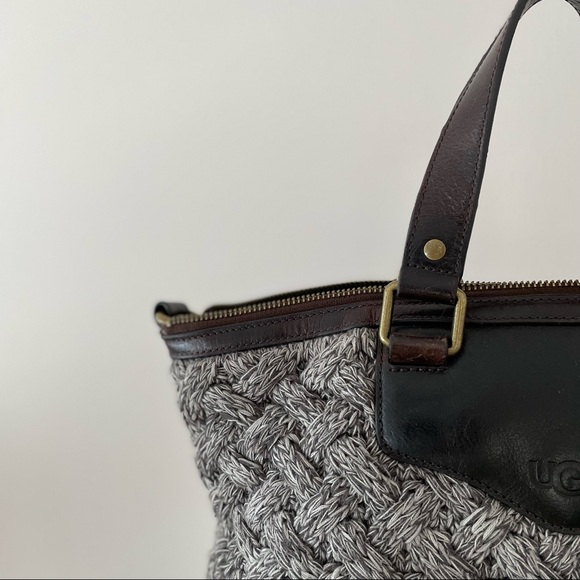 UGG Cable Knit 🧶 Satchel in Gray - Picture 5 of 12